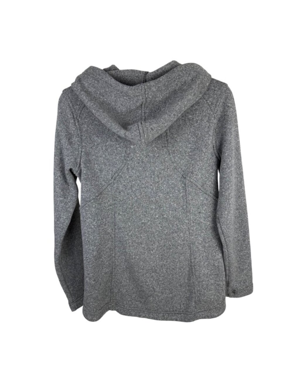 Eddie Bauer Women's Radiator Sweater Fleece Full-Zip Hooded Jacket Gray Size S - Picture 3 of 4